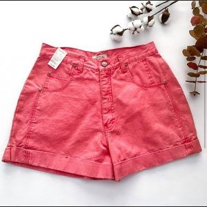 VINTAGE County Seat Salmon Cuffed Mom Jean Shorts